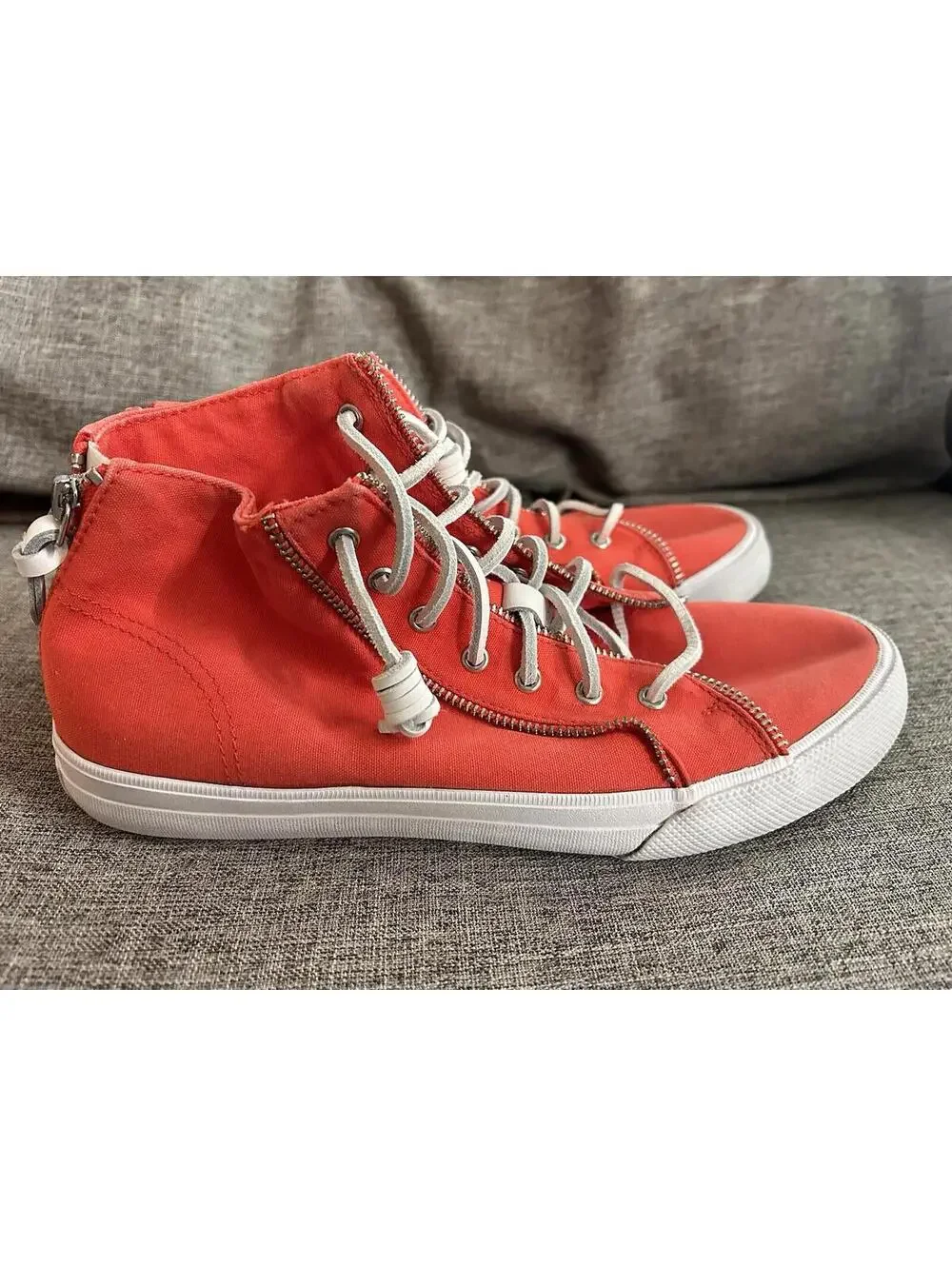 Sperry X Rebecca Minkoff High-Top Sneaker Womens Size 10 Coral